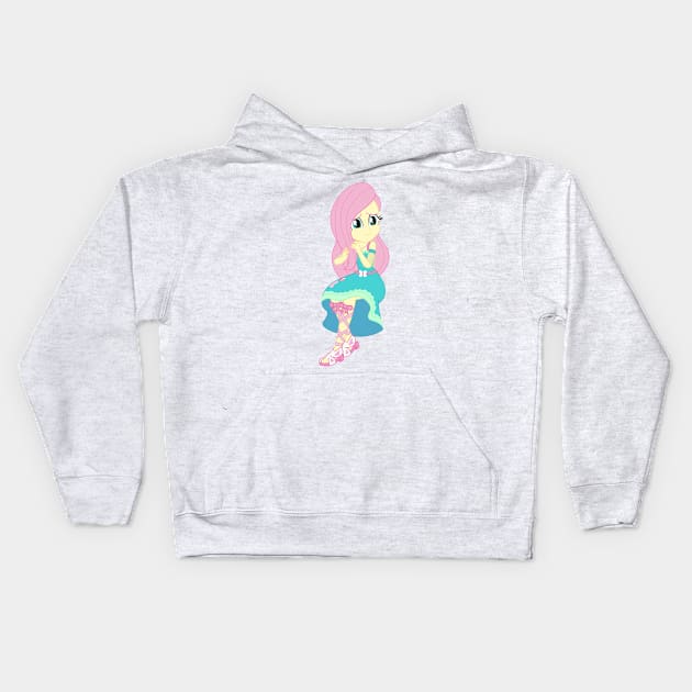 Nice Fluttershy Kids Hoodie by CloudyGlow